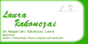 laura rakonczai business card